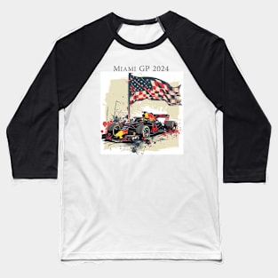2024 Miami Grand Prix F1 T-Shirt - Merchandise | Unique F1 Tracks Design | Limited Edition | Perfect Gift for Miami F1 Fans Baseball T-Shirt
